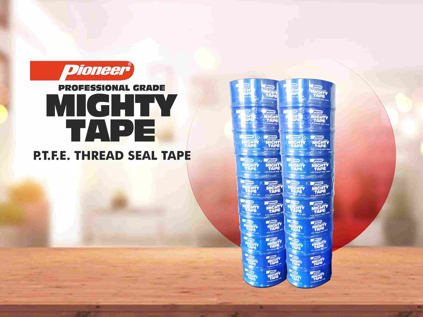 PIONEER MIGHTY TAPE PTFE THREAD SEAL TAPE, PIONEER-MIGHTY-TAPE-PTFE-THREAD-SEAL-TAPE